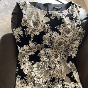 Sleeveless dress - black /cream/tan